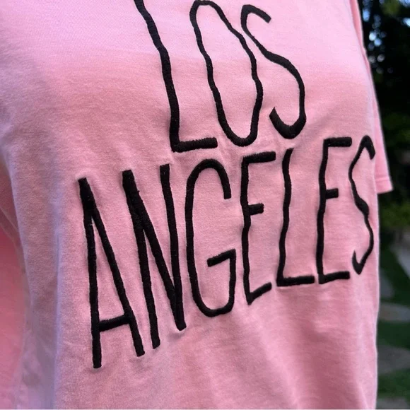 ZARA Los Angeles Pink T-Shirt - Picture 4 of 5